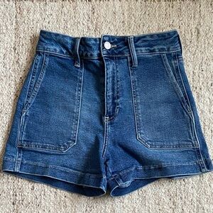 Just Black Dark Blue Jean Shorts